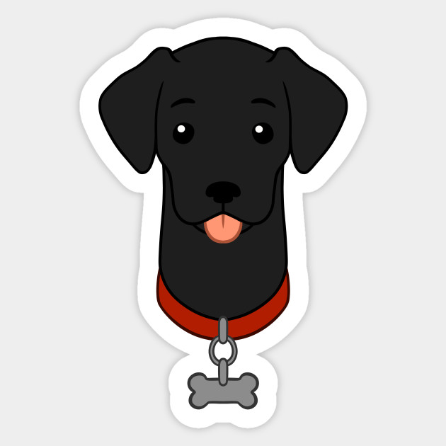 Black Labrador Cartoon Image